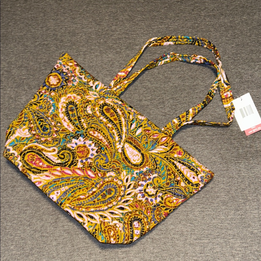 Vera Bradley NWT Colorful Paisley Tote Bag Small East West Tote